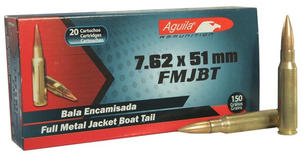 AGUILA 7.62X51 150FMJBT20 - Taurus Savings